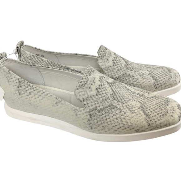 Franco Sarto Shoes - FRANCO SARTO Grey Boston Snake Print Casual Sneaker Slip On Shoes